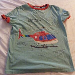Mini Boden Helicopter T-Shirt 11-12 Years GUC